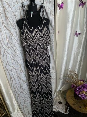 Black & Cream Zigzag jumpsuit